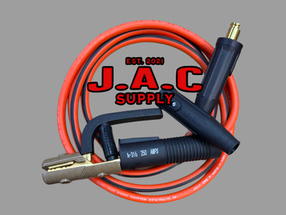 Electrode Holder with 10ft #2 Flex Cable + Quick-Connect Plugs