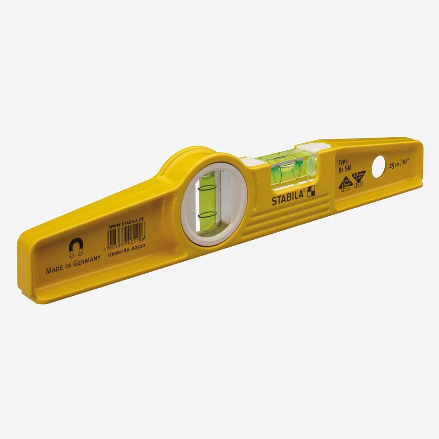 Stabila Model 81SM 10" Die Cast Magnetic Torpedo Level