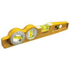 Stabila Die Cast Torpedo Level with Protractor Vial